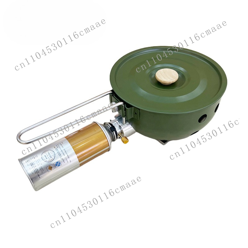 Camping Cooking Gas Stove Portable Tool - เตาแก๊สพกพาแบบพกพาสำหรับตั้งแคมป์ พร้อมหม้อในตัว สำหรับปิกนิก หม้อแก๊สสำหรับทำอาหารกลางแจ้ง