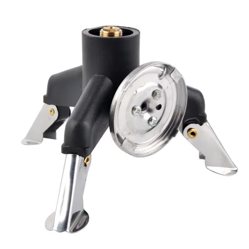 Camping Cooking Gas Stove Portable Tool - อะแดปเตอร์เตาแก๊สแบบพกพาสำหรับตั้งแคมป์ ขาตั้งแบบพับได้ทำจากสแตนเลส อุปกรณ์ทำอาหารกลางแจ้ง