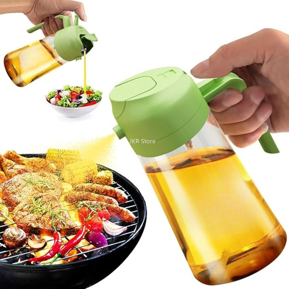 Camping Cooking Kitchen - ขวดสเปรย์น้ำมันมะกอก 2 in 1 ขนาดใหญ่ สำหรับทำอาหาร