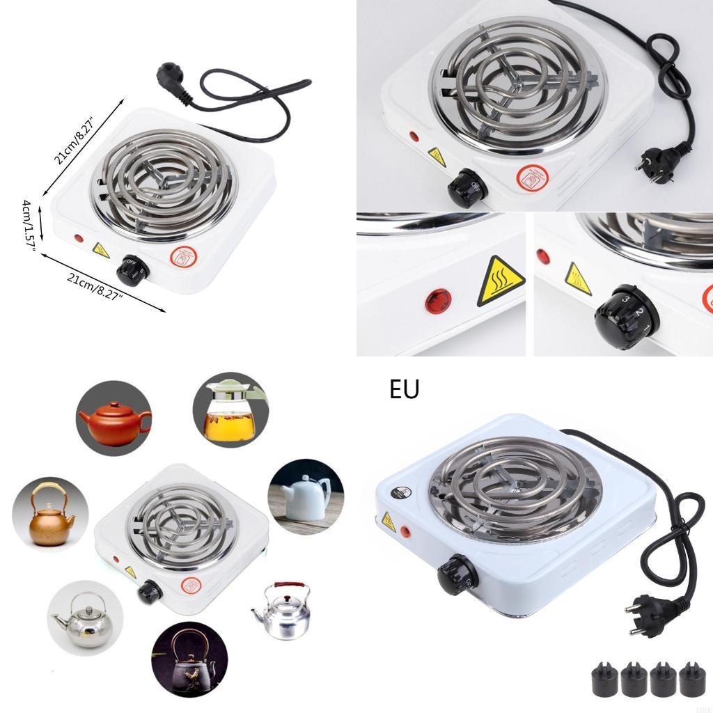 Camping Cooking Hot Plate - แผ่นร้อนเดี่ยวแบบพกพาคอยล์เดี่ยวสำหรับเตาไฟฟ้าเตาเคาน์เตอร์เตาสำหรับ สำหรับทำอาหาร Camping Fast H