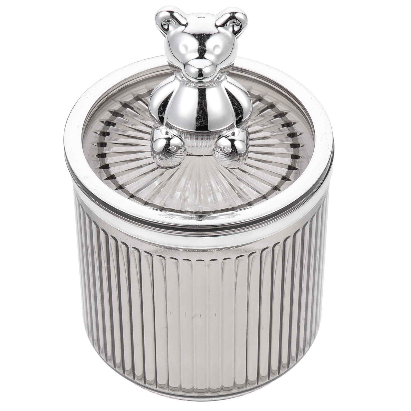 Bear Canister Food - โหลแก้วใสสำหรับเก็บคุกกี้ ขนม ลูกอม สำลี และของตกแต่งน่ารัก