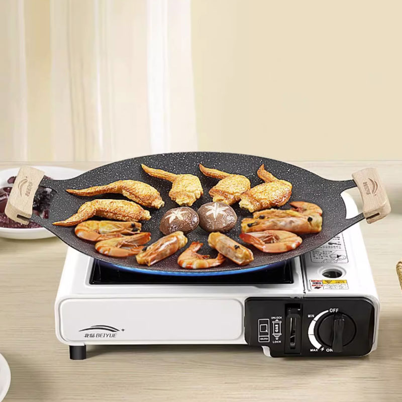 Camping Cooking Bowl - ﻿ กระทะปิ้งย่างสำหรับตั้งแคมป์กลางแจ้ง ขนาด 26/30/33 ซม. แบบเกาหลี
