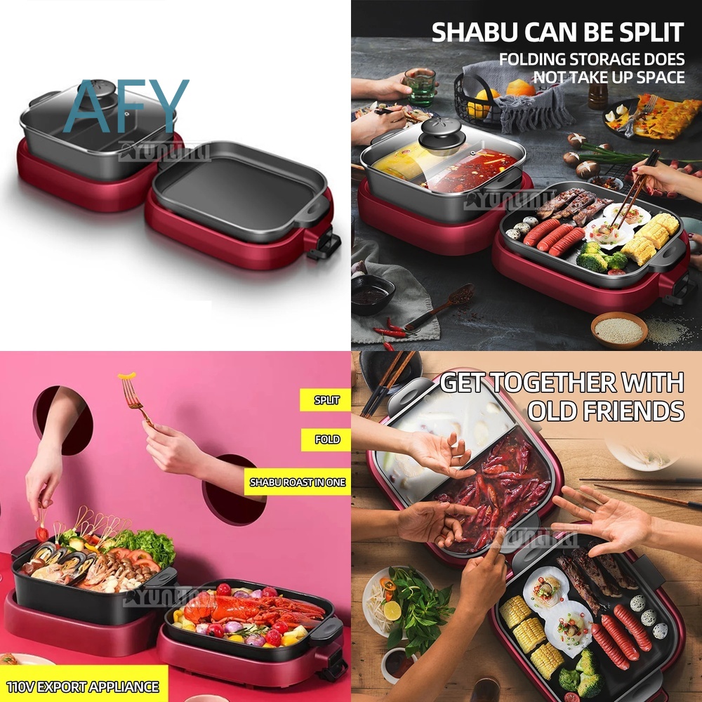 Camping Cooking Hot Plate - เตาไฟฟ้าพกพาสำหรับบ้าน แคมป์ปิ้งกลางแจ้ง เตาบาร์บีคิวแบบพับได้ แผ่นปรุงอาหารอเนกประสงค์สำหรับทุกประเภทเตา