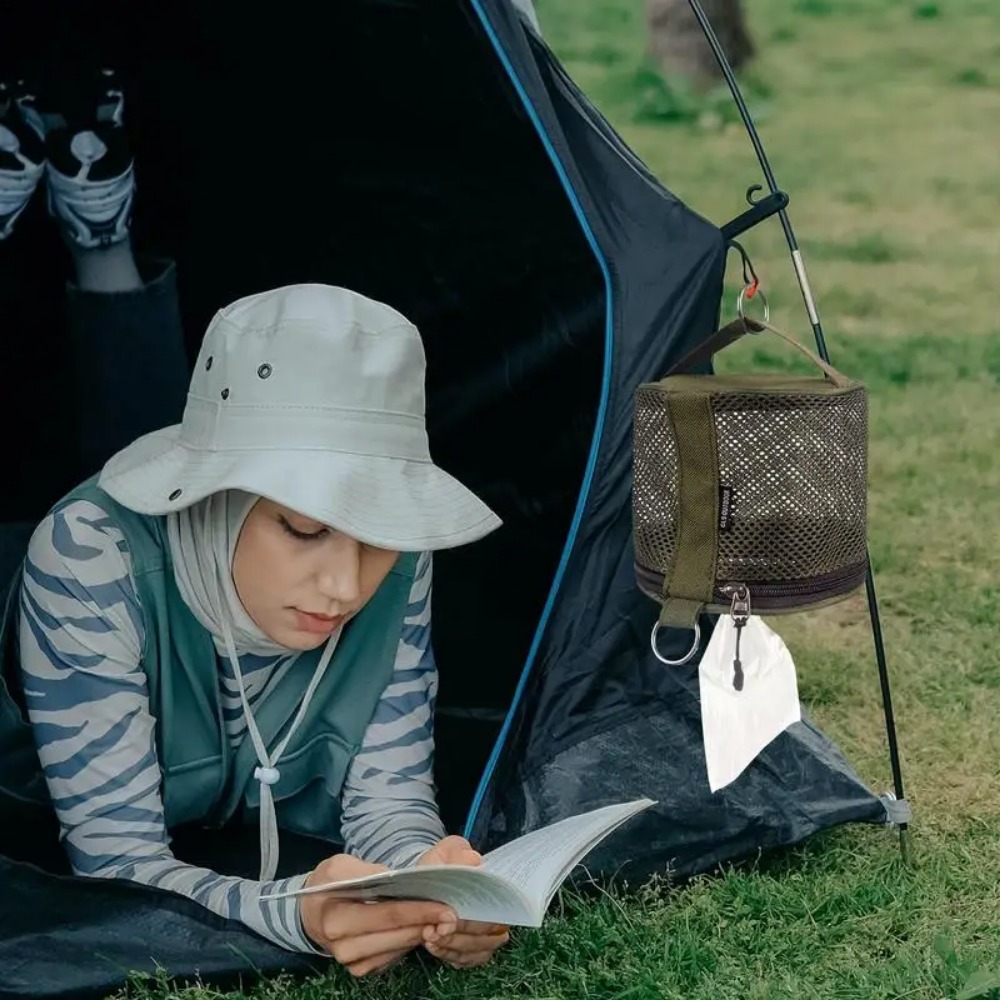 Outdoor Camping เนื้อเยื่อม้วน - Camping Cooking Utensil Holder บทวิจารณ์และราคา