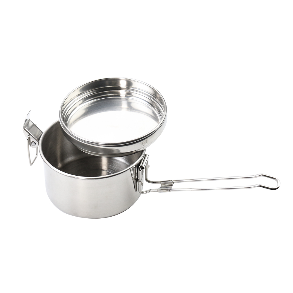 หม้อแขวนสแตนเลสสำหรับตั้งแคมป์ - Camping Hanging Cooking Pot บทวิจารณ์และราคา