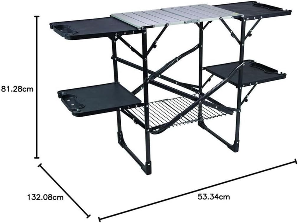 โต๊ะครัวพับได้แบบพกพาสำหรับตั้ - Camping Cooking Kitchen บทวิจารณ์และราคา