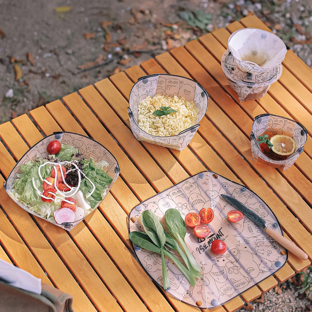 PP พับอาหารเย็นแบบพกพา Camp Fl - Camping Cooking Bowl บทวิจารณ์และราคา