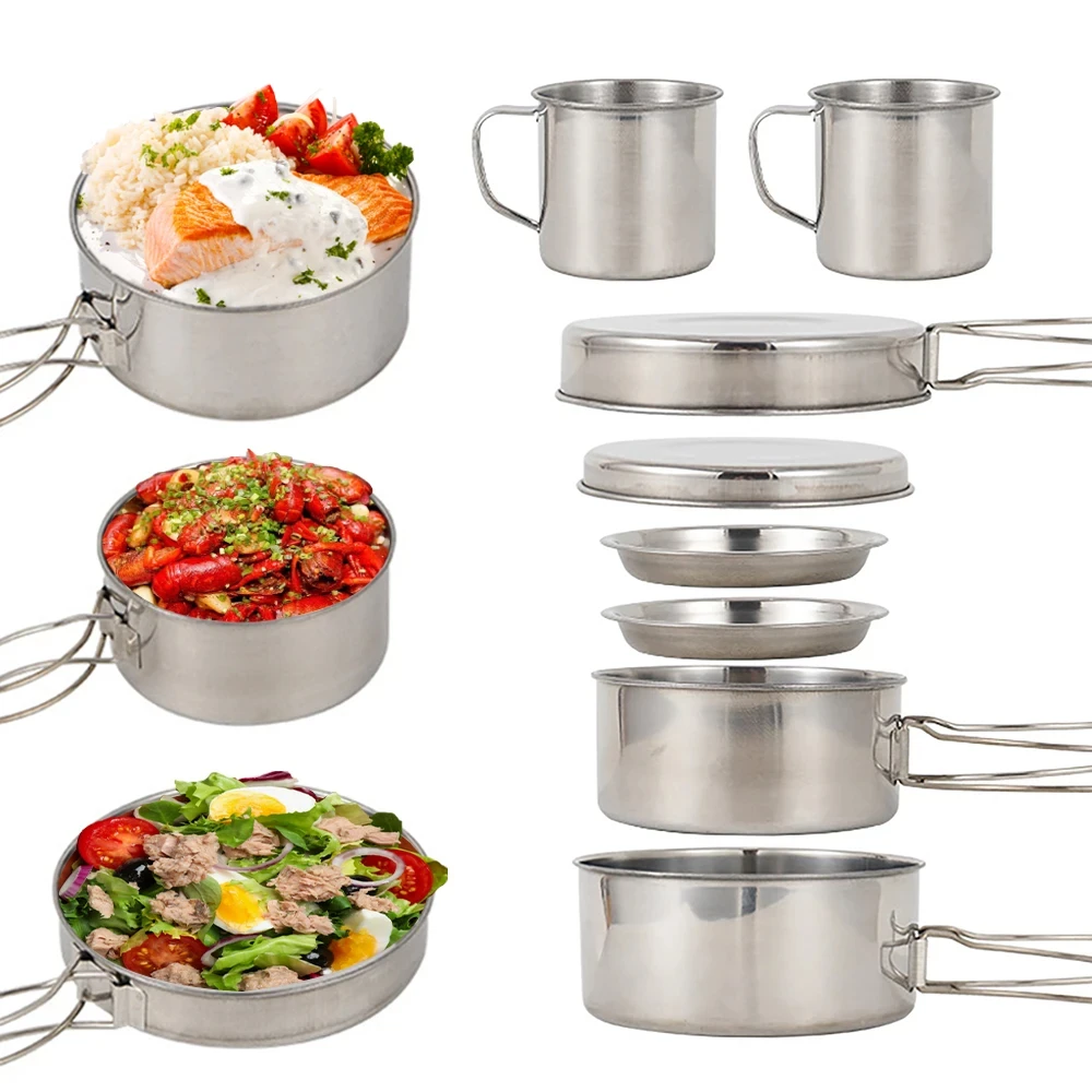 ชุดเครื่องครัวแคมป์ปิ้ง 8 ชิ้น - Camping Cooking Hot Plate บทวิจารณ์และราคา