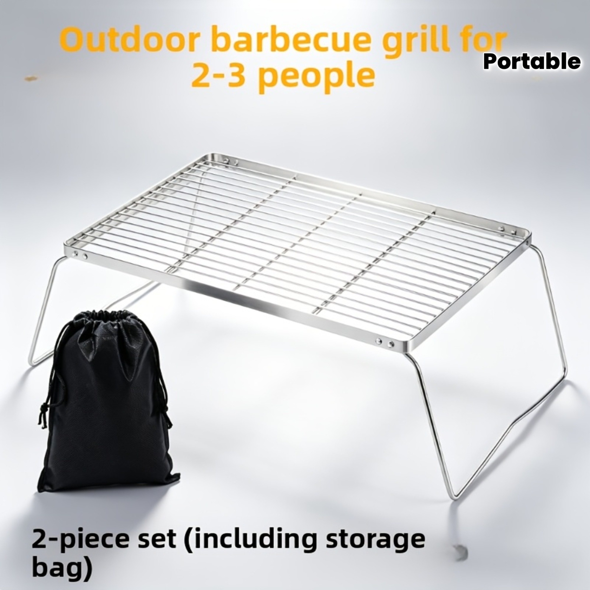 ขาตั้งเตาแคมป์แบบพับได้สแตนเลส - Camping Cooking Griddle บทวิจารณ์และราคา