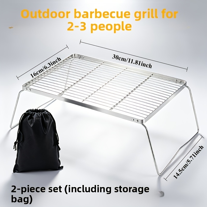 ขาตั้งเตาแคมป์แบบพับได้สแตนเลส - Camping Cooking Griddle บทวิจารณ์และราคา