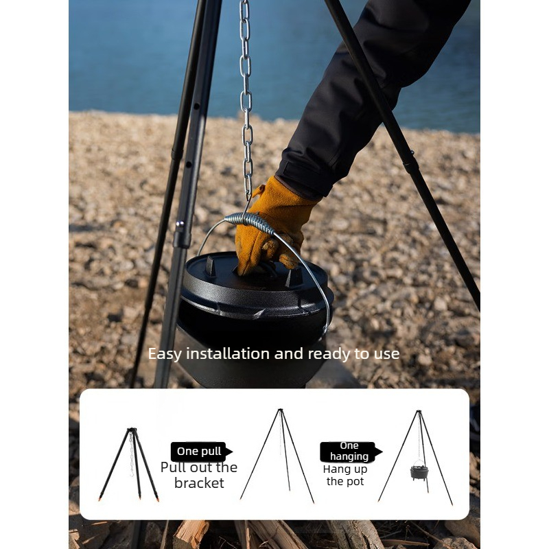ขาตั้งหม้ออะลูมิเนียมอัลลอยด์พ - Camping Hanging Cooking Pot บทวิจารณ์และราคา