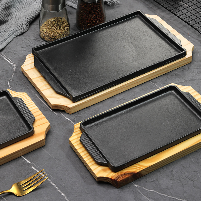 เตาเทปปันยากิเหล็กหล่อ รูปทรงส - Camping Cooking Griddle บทวิจารณ์และราคา