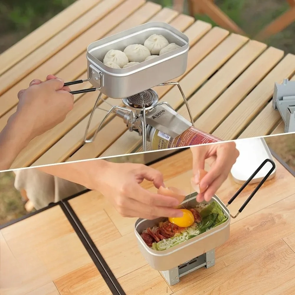 กล่องอาหารกลางวันอลูมิเนียมขนา - Camping Cooking Bowl บทวิจารณ์และราคา
