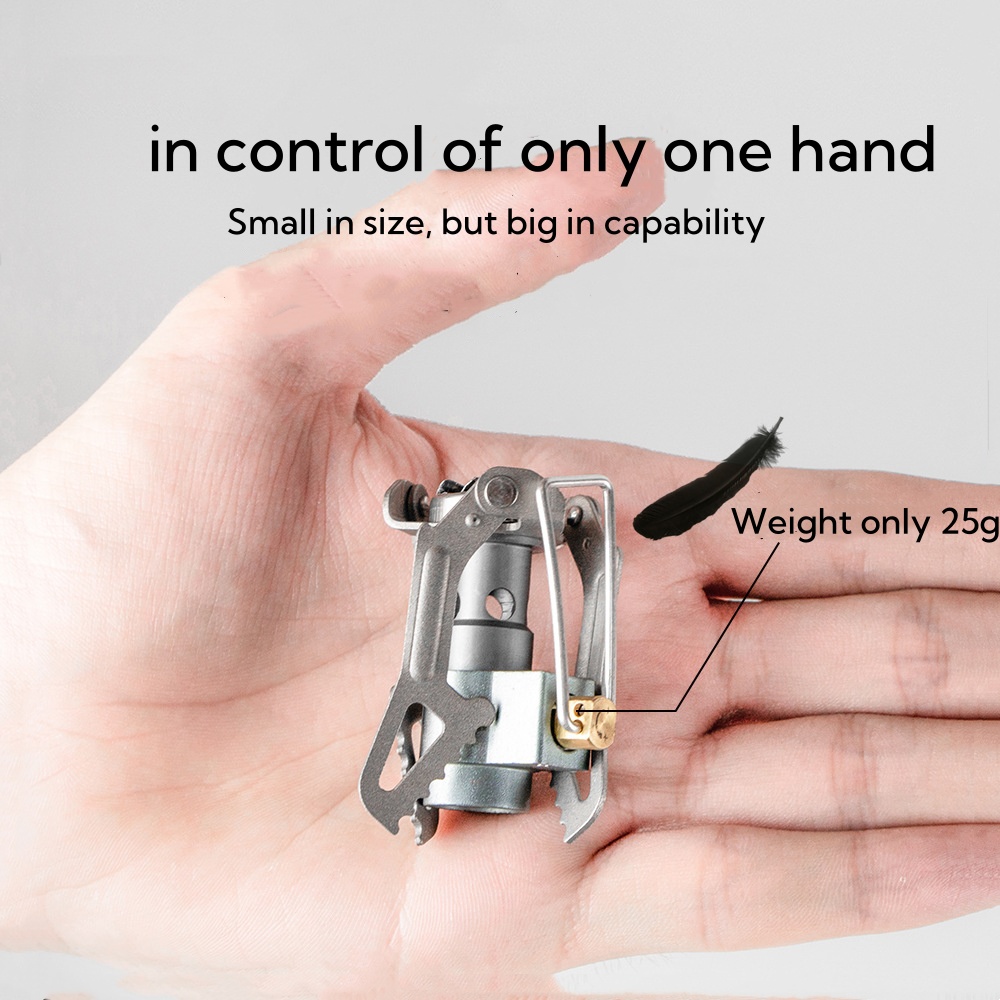 เตาแก๊สอัลลอยด์สำหรับตั้งแคมป์ - Camping Cooking Gas Stove Portable Tool บทวิจารณ์และราคา