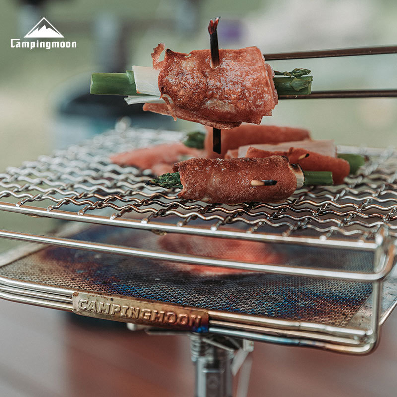 CAMPINGMOON อุปกรณ์ตั้งแคมป์กล - Camping Cooking Griddle บทวิจารณ์และราคา