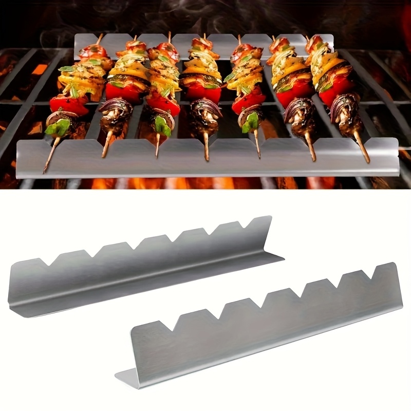 2pcs Kebab Rack Kebab ยืน Skew - Camping Cooking Utensil Holder บทวิจารณ์และราคา