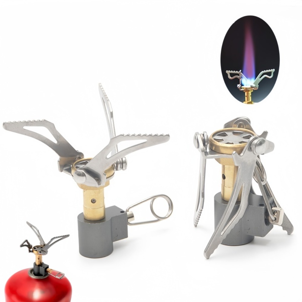 เตาพกพาแบบพับได้ 3000W ทำจากอล - Camping Cooking Gas Stove Portable Tool บทวิจารณ์และราคา