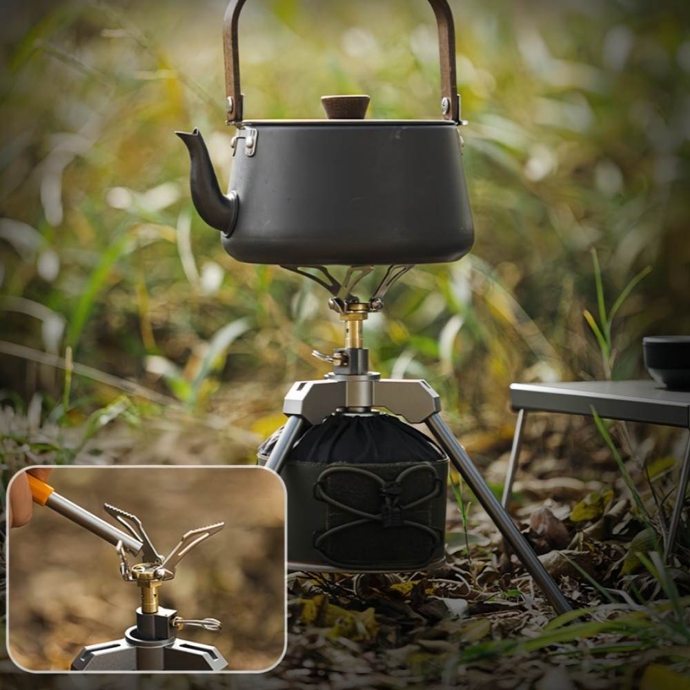 เตาพกพาแบบพับได้ 3000W ทำจากอล - Camping Cooking Gas Stove Portable Tool บทวิจารณ์และราคา