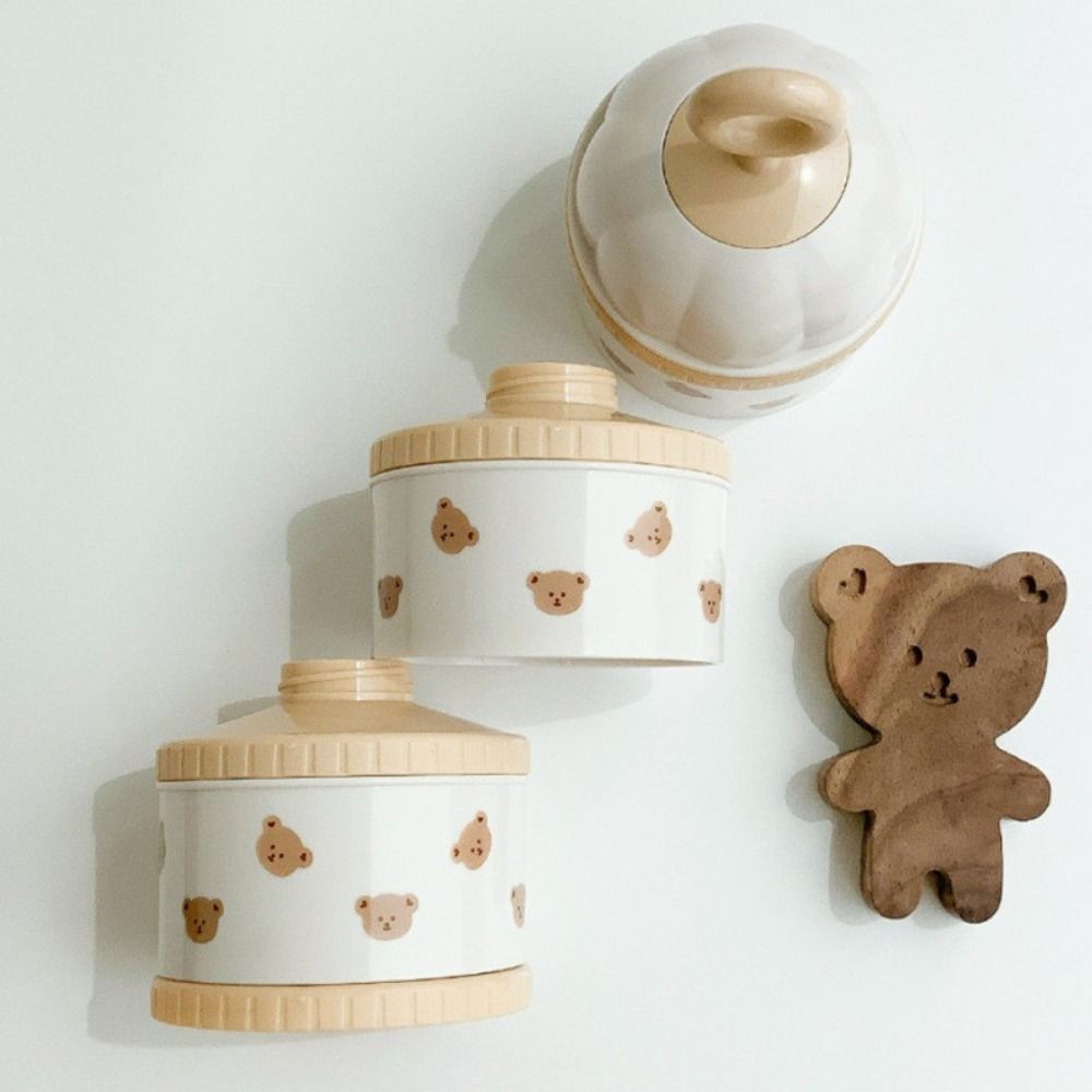 กล่องนมผงสำหรับเด็ก 3 ชั้น ลาย - Bear Canister Food บทวิจารณ์และราคา