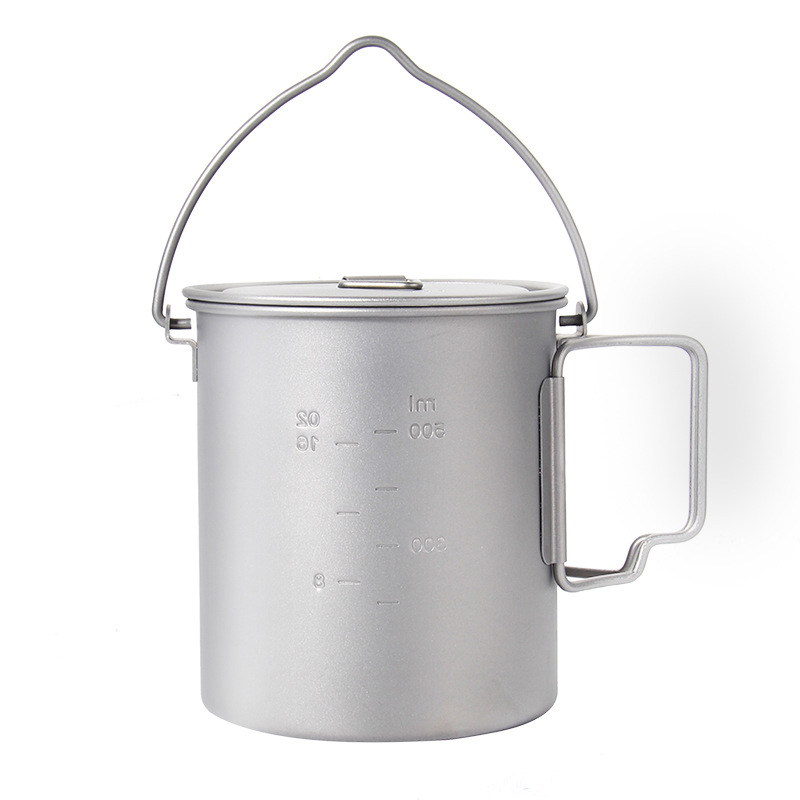 หม้ออาหารปิคนิคไทเทเนียม750มล. - Camping Hanging Cooking Pot บทวิจารณ์และราคา