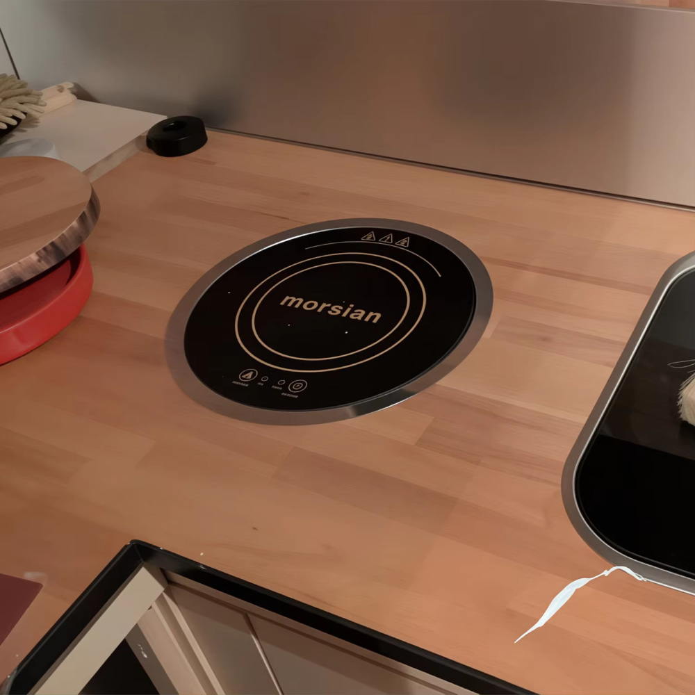 เตาแม่เหล็กไฟฟ้าแบบฝังทรงกลม 2 - Camping Cooking Hot Plate บทวิจารณ์และราคา