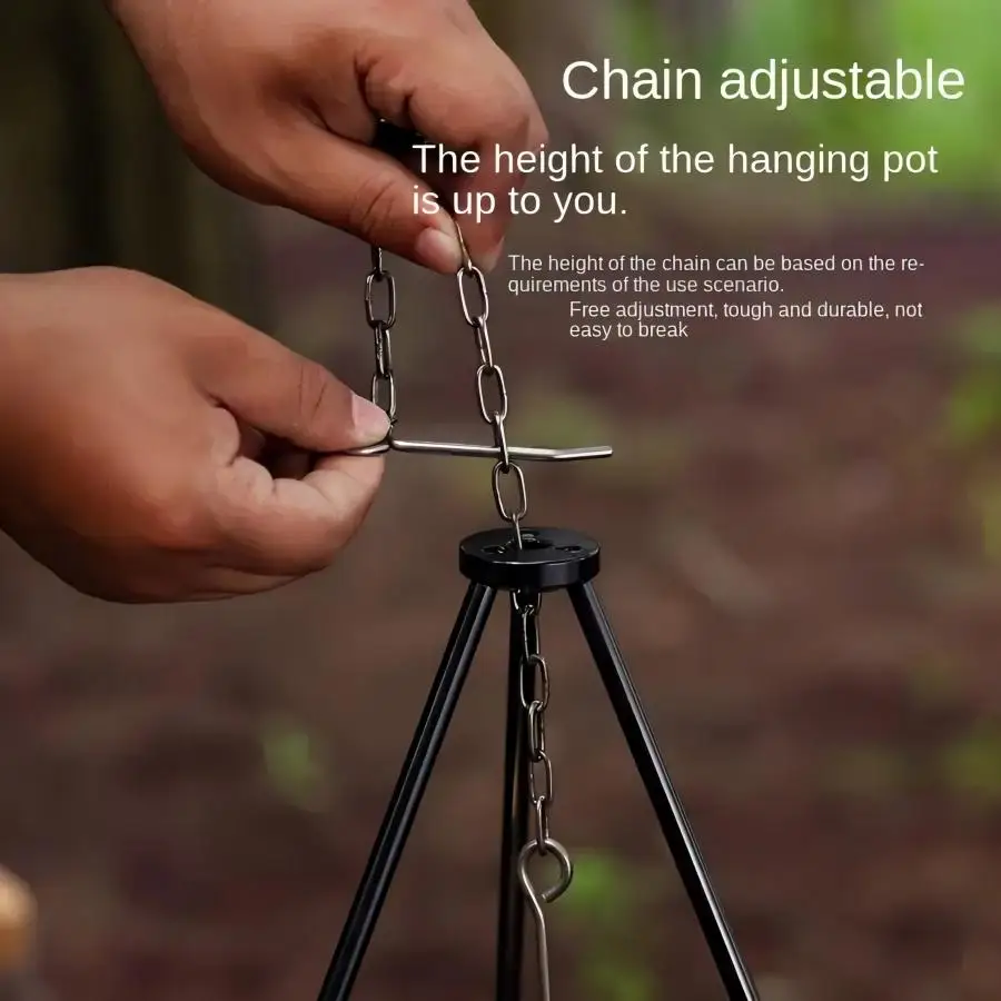 ขาตั้งสามขาสำหรับเตาไฟกลางแจ้ง - Camping Hanging Cooking Pot บทวิจารณ์และราคา