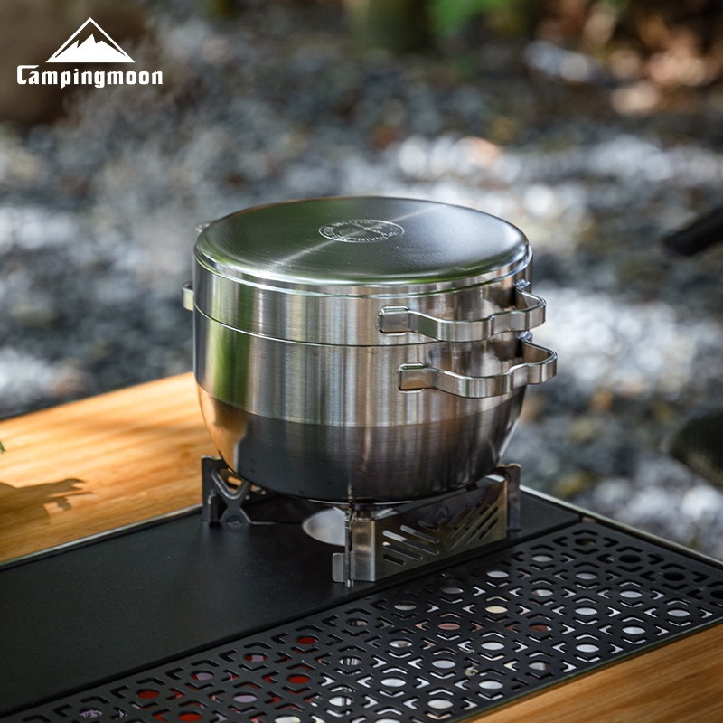 DO-25 หม้อแขวนสแตนเลสหนาพิเศษส - Camping Hanging Cooking Pot บทวิจารณ์และราคา