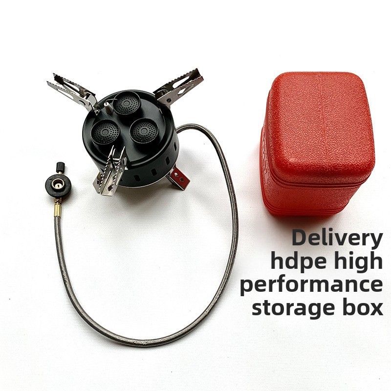 เตาแก๊สปิคนิคแบบพกพา 3 หัวเตา  - Camping Cooking Gas Stove Portable Tool บทวิจารณ์และราคา