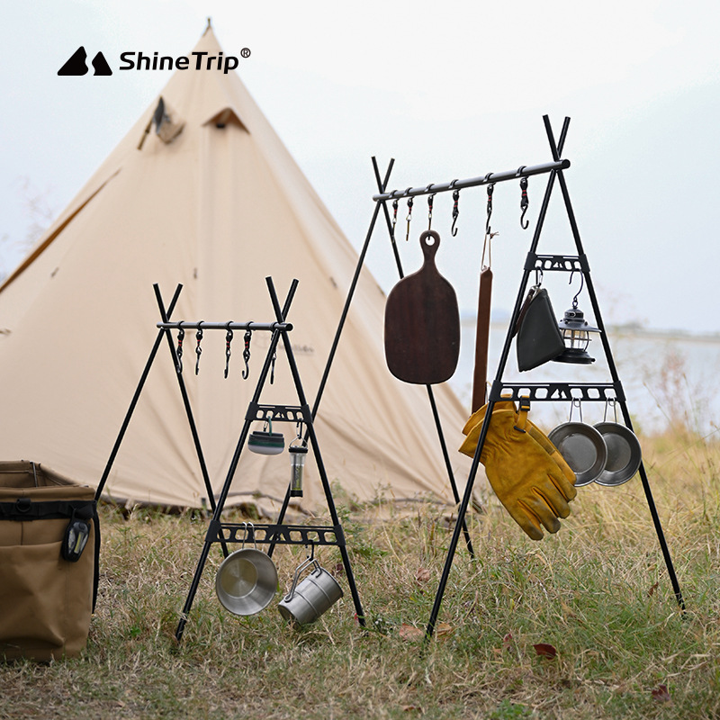 Shine Trip Outdoor Camping ชั้ - Camping Cooking Utensil Holder บทวิจารณ์และราคา