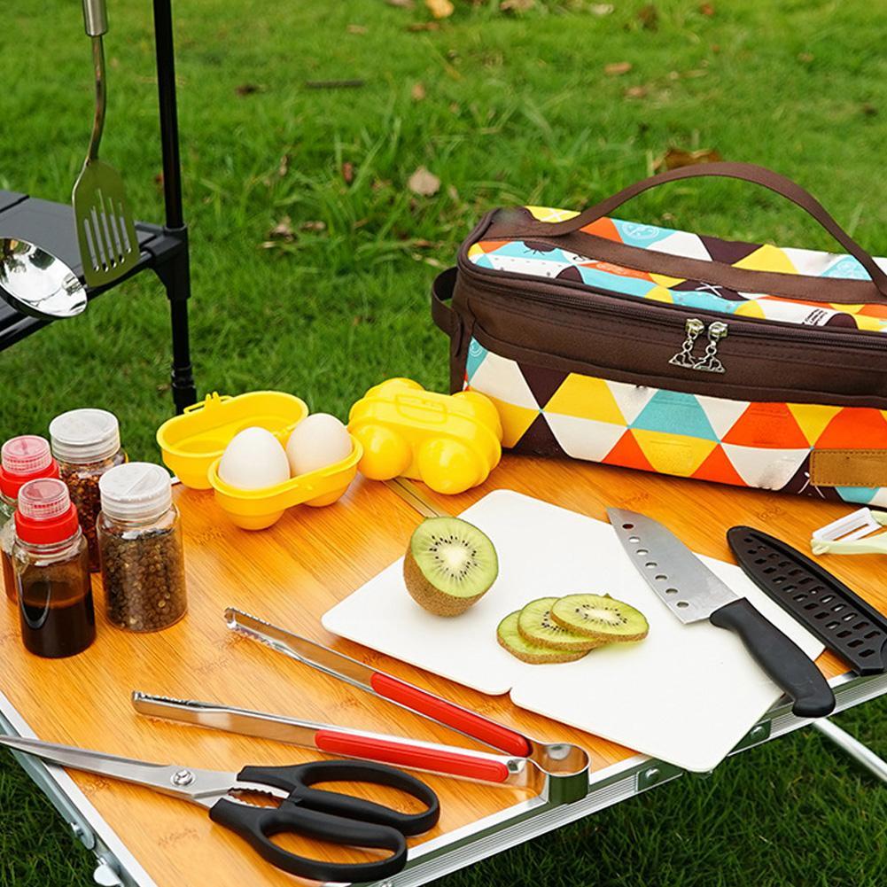 กล่องเก็บไข่แบบ2ช่องกล่องใส่ไข - Camping Cooking Utensil Holder บทวิจารณ์และราคา