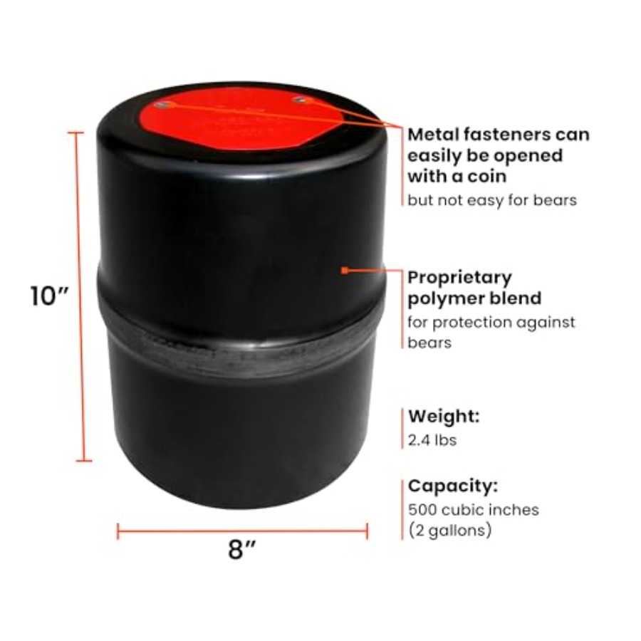 กระป๋องใส่อาหารกันหมี ได้รับกา - Bear Canister Food บทวิจารณ์และราคา