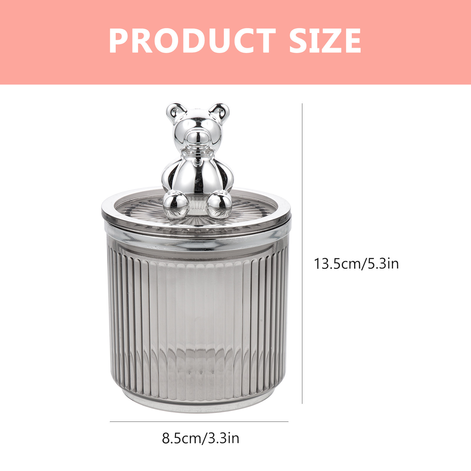โหลแก้วใสสำหรับเก็บคุกกี้ ขนม  - Bear Canister Food บทวิจารณ์และราคา