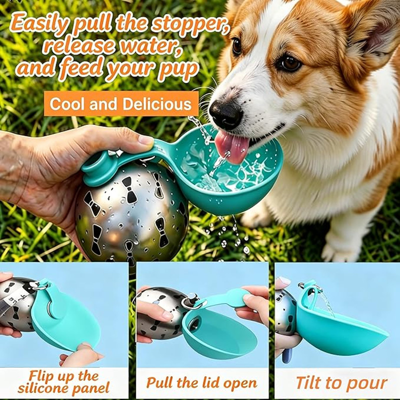 ขวดน้ำพกพาสำหรับสุนัข สแตนเลส  - Camping Cooking Bowl บทวิจารณ์และราคา