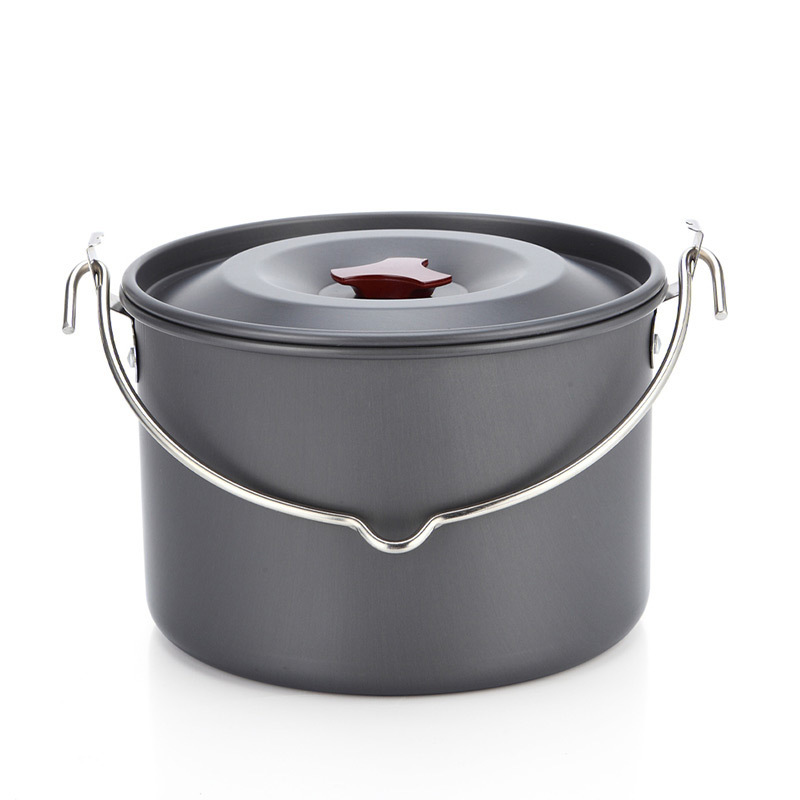 หม้อแขวนสำหรับตั้งแคมป์ 4 ลิตร - Camping Hanging Cooking Pot บทวิจารณ์และราคา