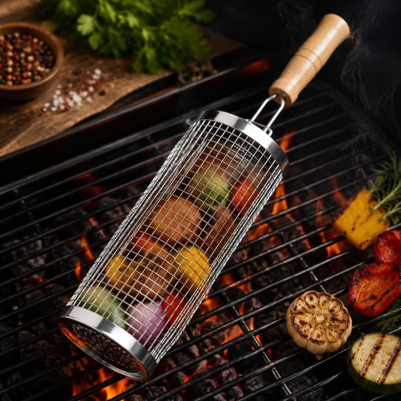ชุดตะกร้าย่างบาร์บีคิวทรงกลม ส - Camping Cooking Griddle บทวิจารณ์และราคา