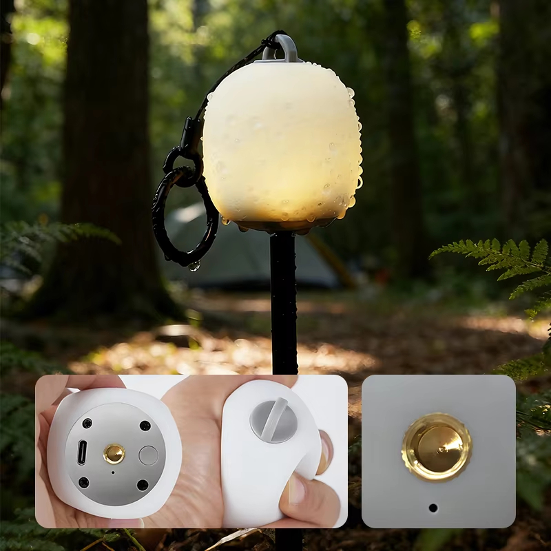 โคมไฟตั้งแคมป์ซิลิโคนรูปไข่ขนา - Camping Cooking Utensil Holder บทวิจารณ์และราคา