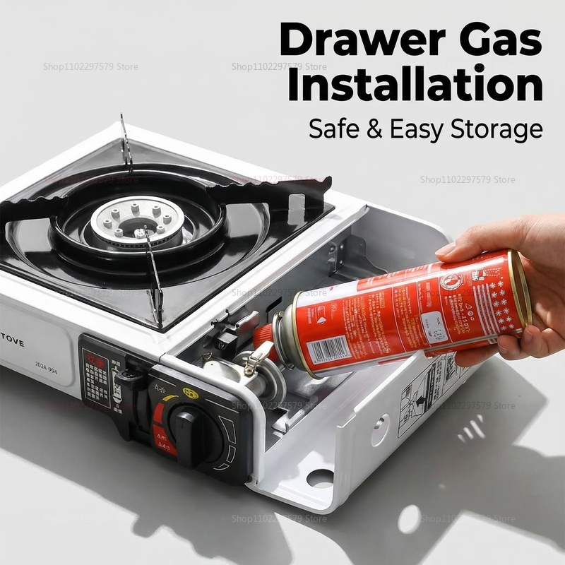 เตาแก๊สแคมป์ปิ้งแบบพกพาพับได้เ - Camping Cooking Gas Stove Portable Tool บทวิจารณ์และราคา