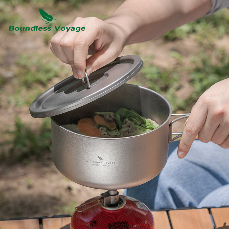 Boundless Voyage ไทเทเนียม Cam - Camping Cooking Kitchen บทวิจารณ์และราคา