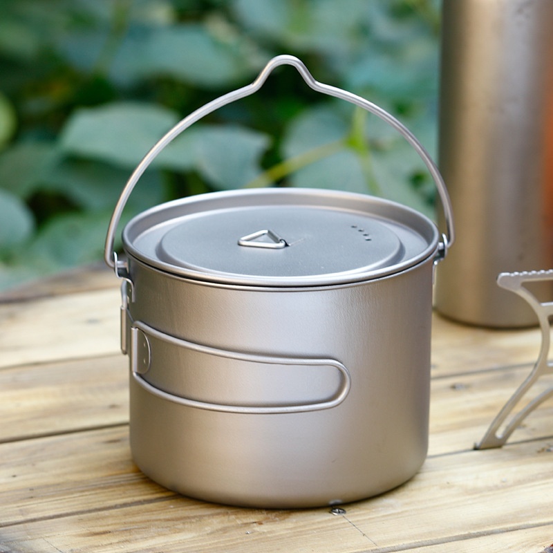 หม้อซุปแขวนกลางแจ้งความจุขนาดใ - Camping Hanging Cooking Pot บทวิจารณ์และราคา