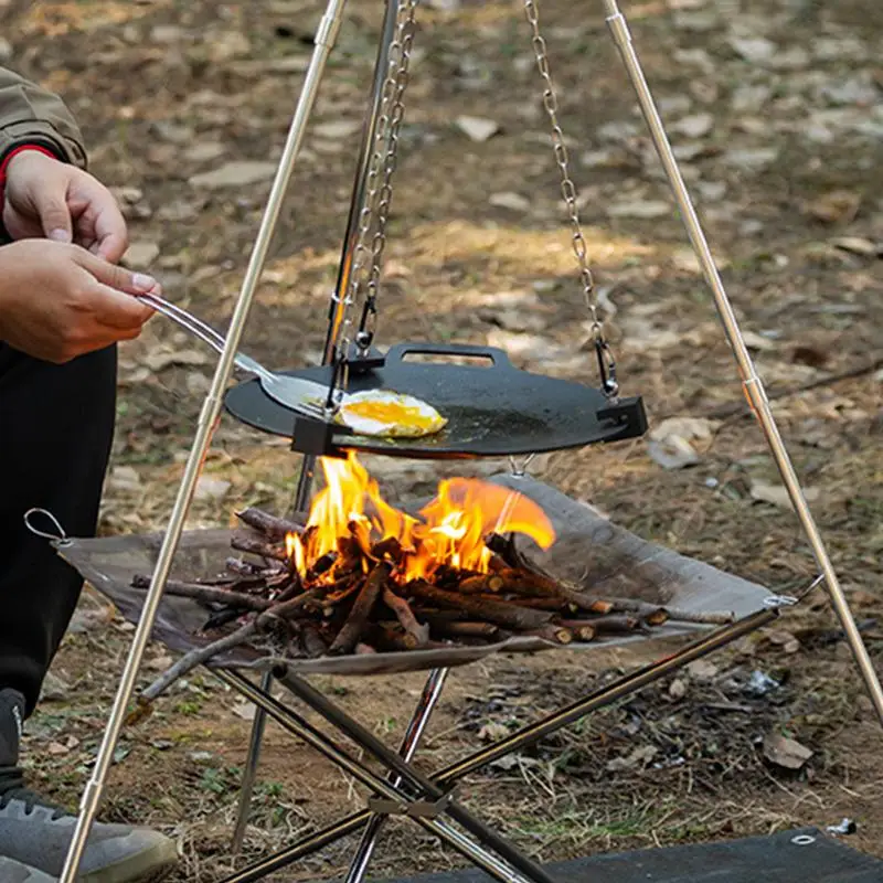 ขาตั้งสามขาอะลูมิเนียมสำหรับแค - Camping Hanging Cooking Pot บทวิจารณ์และราคา
