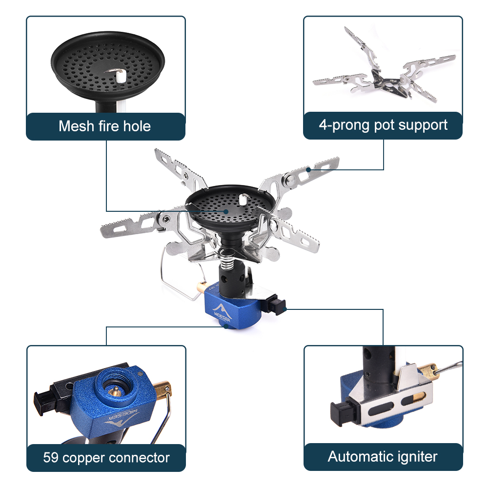 เตาแก๊สปิกนิกสำหรับตั้งแคมป์กล - Camping Cooking Kitchen บทวิจารณ์และราคา
