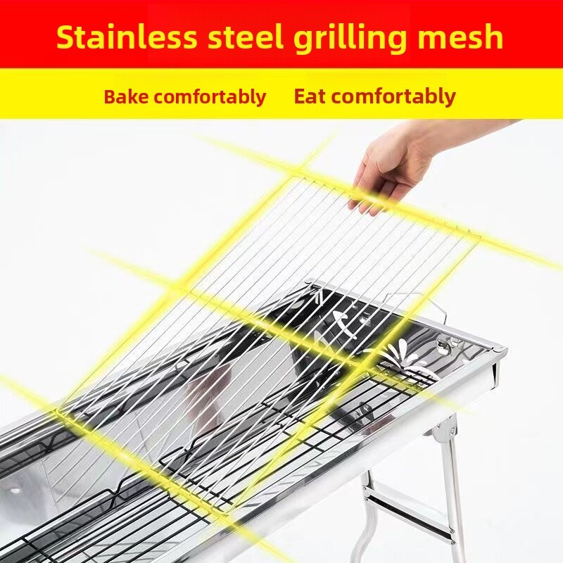 เตาย่างบาร์บีคิวถ่านแบบพับได้ข - Camping Cooking Griddle บทวิจารณ์และราคา