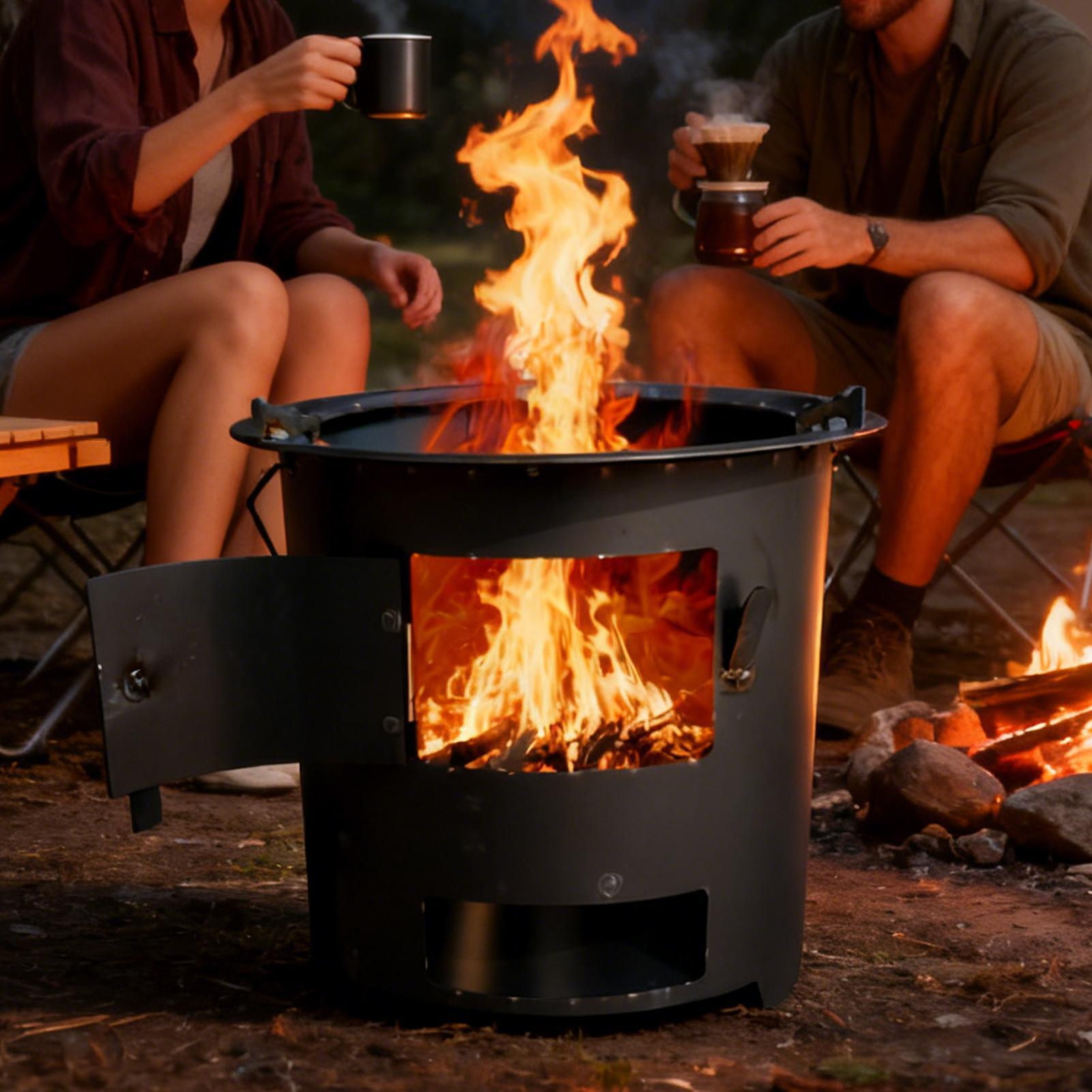เตาจรวดพกพาสำหรับตั้งแคมป์ อุป - Camping Cooking Gas Stove Portable Tool บทวิจารณ์และราคา