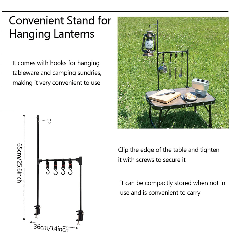 ชุดอุปกรณ์ตั้งแคมป์แบบพกพา 1 ช - Camping Cooking Utensil Holder บทวิจารณ์และราคา
